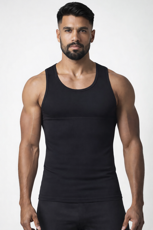 SculptMen™ Compression Tank - Black