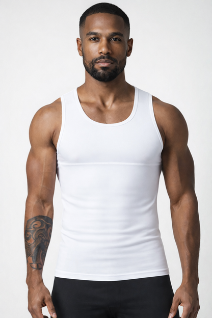 SculptMen™ Compression Tank - Blue