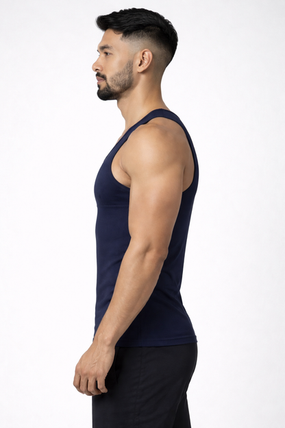 SculptMen™ Compression Tank - Blue